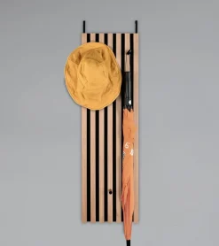 Türgarderobe Grace Eiche Artisan Nachbildung schwarz B/H/T: ca. 30x100x7 cm