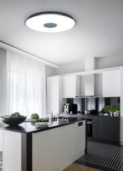 TRIO Deckenleuchte Tokyo weiß Kunststoff H/D: ca. 7x60 cm null 1 Brennstellen