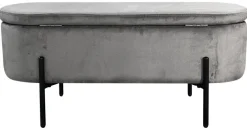 Truhe NOVA grau B/H/T: ca. 95x42x37,5 cm