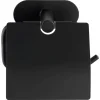 Turbo-Loc Toilettenpapierhalter schwarz Edelstahl B/H/T: ca. 14x12,5x7 cm