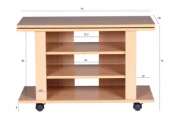 TV-Bank braun B/H/T: ca. 75x51x38 cm