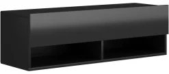 TV-Board Derby schwarz matt schwarz Hochglanz B/H/T: ca. 100x30x31 cm