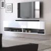 TV-Board Derby weiß matt weiß glänzend B/H/T: ca. 140x30x31 cm