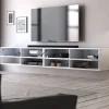 TV-Board Derby weiß matt weiß Hochglanz B/H/T: ca. 280x30x31 cm