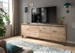 TV-Lowboard Balton Oak Eiche Viking Nachbildung B/H/T: ca. 184x67x40 cm