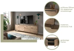 TV-Lowboard Balton Oak Eiche Viking Nachbildung B/H/T: ca. 184x67x40 cm