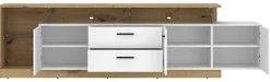 TV-Lowboard Covelo Eiche Artisan Oak Nachbildung weiß B/H/T: ca. 236x66x40 cm