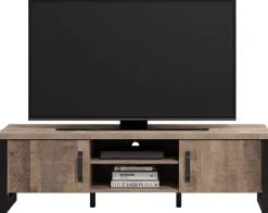 TV-Lowboard Emile Eiche Tabak Nachbildung B/H/T: ca. 166x50x45 cm
