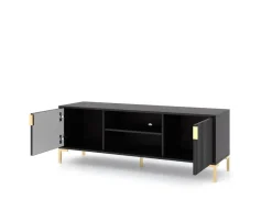 TV-Lowboard FLINN schwarz B/H/T: ca. 140x50x40 cm