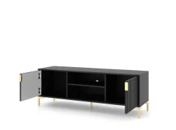 TV-Lowboard FLINN schwarz B/H/T: ca. 140x50x40 cm