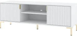 TV-Lowboard FLINN weiß matt B/H/T: ca. 140x50x40 cm