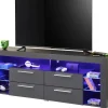 TV-Lowboard Goal Carbon schwarz Carbon Optik B/H/T: ca. 179x66x44 cm