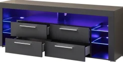 TV-Lowboard Goal Carbon schwarz Carbon Optik B/H/T: ca. 179x66x44 cm