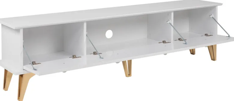 TV-Lowboard Istanbul weiß glänzend B/H/T: ca. 180x48x35 cm