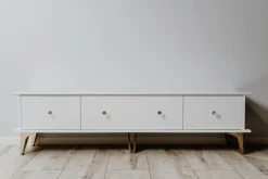 TV-Lowboard Istanbul weiß glänzend B/H/T: ca. 180x48x35 cm