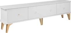 TV-Lowboard Istanbul weiß glänzend B/H/T: ca. 180x48x35 cm