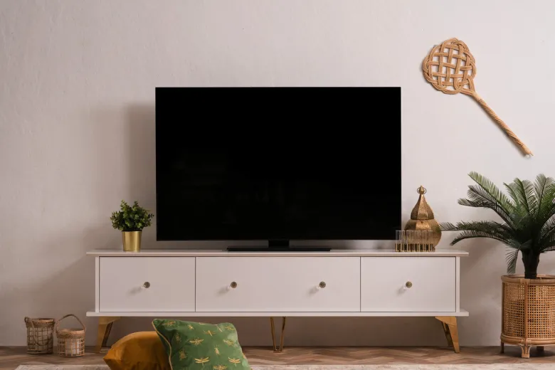 TV-Lowboard Istanbul weiß glänzend B/H/T: ca. 180x48x35 cm