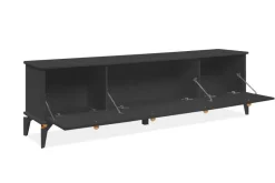TV-Lowboard Izmir anthrazit Kupfer B/H/T: ca. 180x52x36 cm