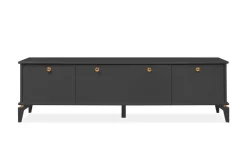 TV-Lowboard Izmir anthrazit Kupfer B/H/T: ca. 180x52x36 cm