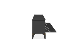 TV-Lowboard Izmir anthrazit Kupfer B/H/T: ca. 180x52x36 cm