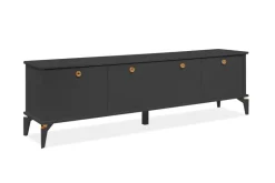 TV-Lowboard Izmir anthrazit Kupfer B/H/T: ca. 180x52x36 cm