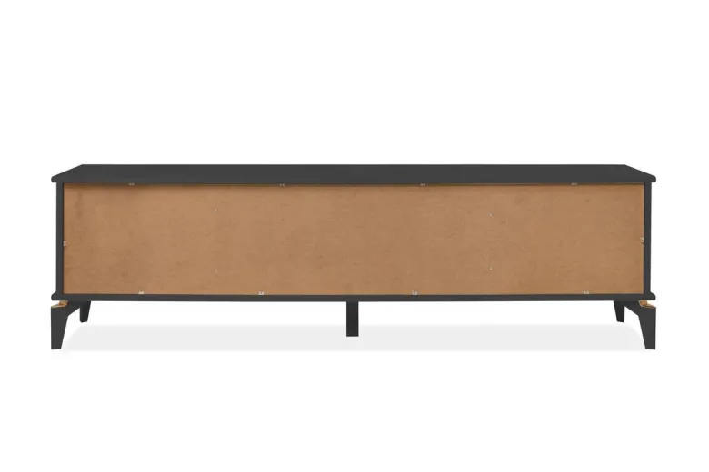 TV-Lowboard Izmir anthrazit Kupfer B/H/T: ca. 180x52x36 cm