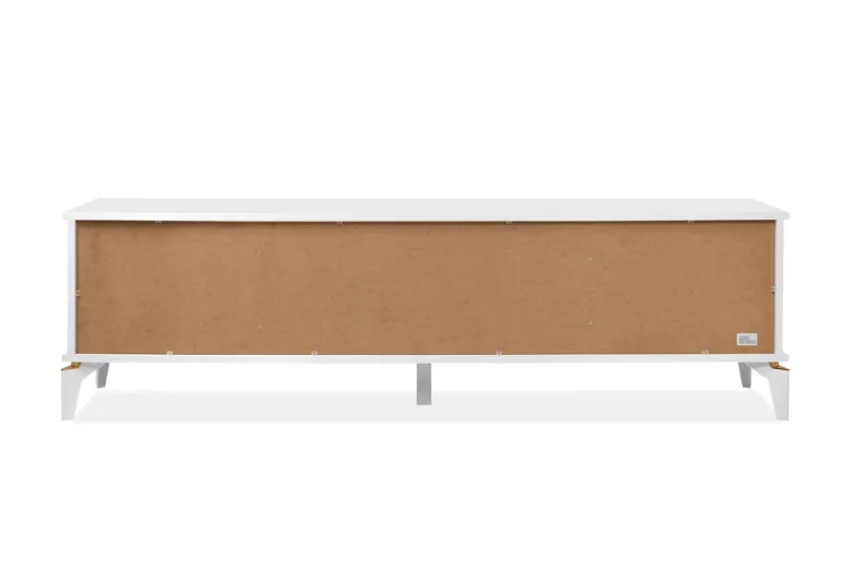 TV-Lowboard Izmir weiß Kupfer B/H/T: ca. 180x52x36 cm