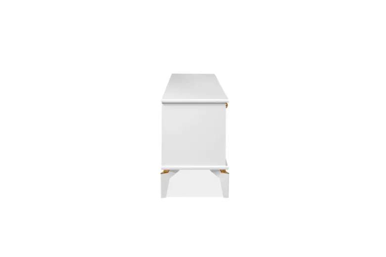 TV-Lowboard Izmir weiß Kupfer B/H/T: ca. 180x52x36 cm