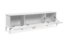 TV-Lowboard Izmir weiß Kupfer B/H/T: ca. 180x52x36 cm