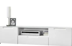 TV-Lowboard Mailand 6 weiß weiß Hochglanz B/H/T: ca. 168x41x40 cm