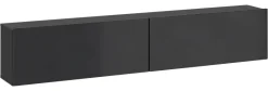 TV-Lowboard Otis schwarz Hochglanz B/H/T: ca. 180x37x32 cm