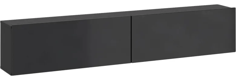 TV-Lowboard Otis schwarz Hochglanz B/H/T: ca. 180x37x32 cm