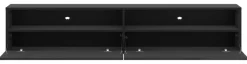 TV-Lowboard Otis schwarz Hochglanz B/H/T: ca. 180x37x32 cm