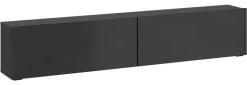 TV-Lowboard Otis schwarz Hochglanz B/H/T: ca. 180x37x32 cm