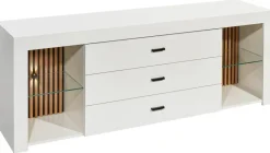 TV-Lowboard Rosalie weiß Eiche Evoke Coast Nachbildung B/H/T: ca. 179x67x44 cm