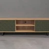TV-Lowboard Sentra Eiche Artisan Nachbildung grün dunkel B/H/T: ca. 184x52x40 cm