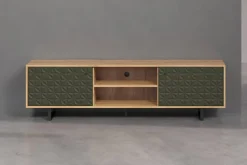 TV-Lowboard Sentra Eiche Artisan Nachbildung grün dunkel B/H/T: ca. 184x52x40 cm
