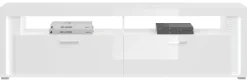 TV-Lowboard Skylight weiß weiß Hochglanz B/H/T: ca. 201x58x46 cm