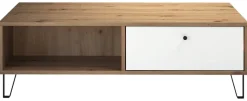 TV-Lowboard Touch Eiche Artisan Nachbildung weiß matt B/H/T: ca. 110x37x60 cm