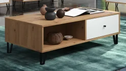 TV-Lowboard Touch Eiche Artisan Nachbildung weiß matt B/H/T: ca. 110x37x60 cm