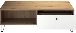 TV-Lowboard Touch Eiche Artisan Nachbildung weiß matt B/H/T: ca. 110x37x60 cm