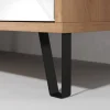 TV-Lowboard Touch weiß matt Eiche Artisan Nachbildung B/H/T: ca. 123x56x40 cm