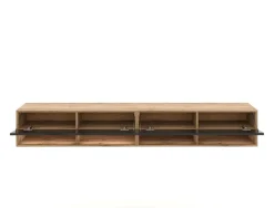 TV-Lowboard TV LOWBOARD DERBY 280 Eiche Wotan Nachbildung schwarz glänzend B/H/T: ca. 280x32,5x31,5 cm