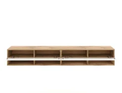 TV-Lowboard TV LOWBOARD DERBY 280 Eiche Wotan Nachbildung weiß glänzend B/H/T: ca. 280x32,5x31,5 cm