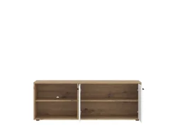 TV-Lowboard WILMA Eiche Artisan Nachbildung weiß B/H/T: ca. 140x50x40 cm