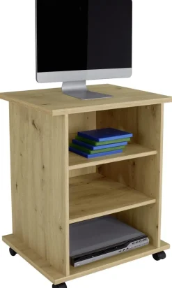 TV-Rollwagen Jürgen Eiche Artisan Nachbildung B/H/T: ca. 65x76x40 cm