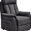 TV-Sessel FM-522L anthrazit Microfaser B/H/T: ca. 83x93x80 cm