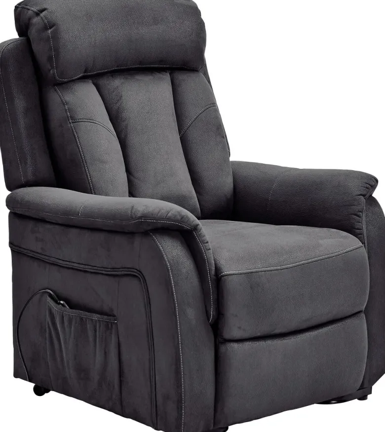 TV-Sessel FM-522L anthrazit Microfaser B/H/T: ca. 83x93x80 cm
