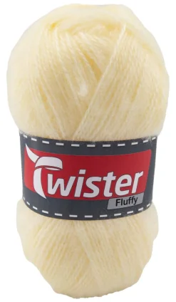 Twister Handstrickgarn Fluffy natur L: ca. 16000 cm