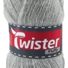 Twister Handstrickgarn Fluffy hellgrau L: ca. 16000 cm